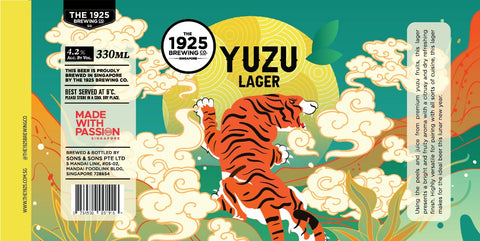 1925 Brewing: Yuzu Lager - 4.2% ABV